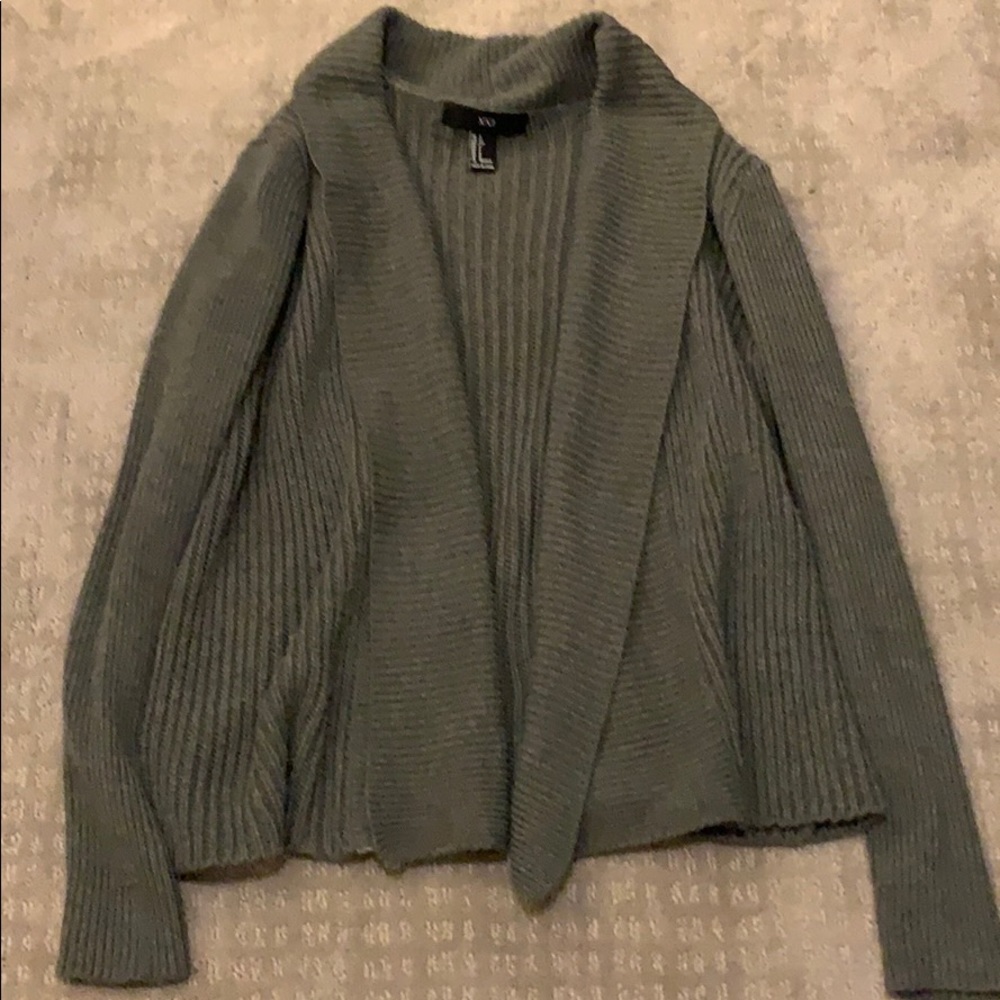 EUC Dark Gray F21 Knit Cardigan Sweater